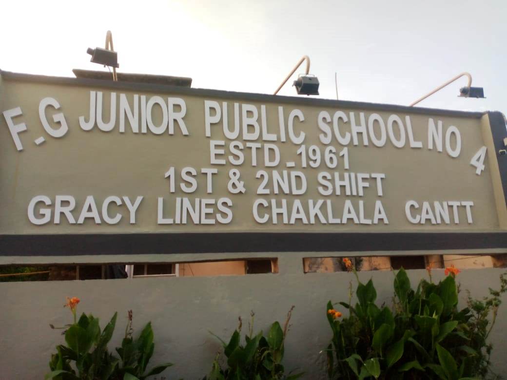 FG Junior Public School No.4 (2nd Shift) Gracy Line Chaklala Cantt